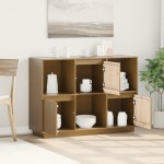 vidaXL Servantă, maro miere, 110,5x35x80 cm, lemn masiv de pin