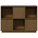 vidaXL Servantă, maro miere, 110,5x35x80 cm, lemn masiv de pin