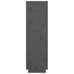 vidaXL Dulap înalt, gri, 38x35x117 cm, lemn masiv de pin