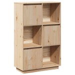 vidaXL Dulap înalt, 74x35x117 cm, lemn masiv de pin vidaXL Dulap înalt, 74x35x117 cm, lemn masiv de pin