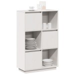 vidaXL Dulap înalt, alb, 74x35x117 cm, lemn masiv de pin vidaXL Dulap înalt, alb, 74x35x117 cm, lemn masiv de pin