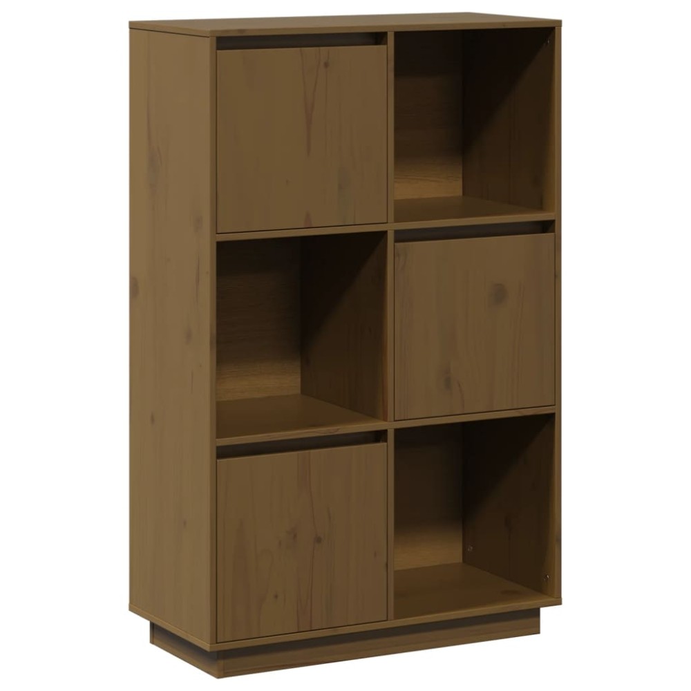 vidaXL Dulap înalt, maro miere, 74x35x117 cm, lemn masiv de pin