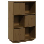 vidaXL Dulap înalt, maro miere, 74x35x117 cm, lemn masiv de pin