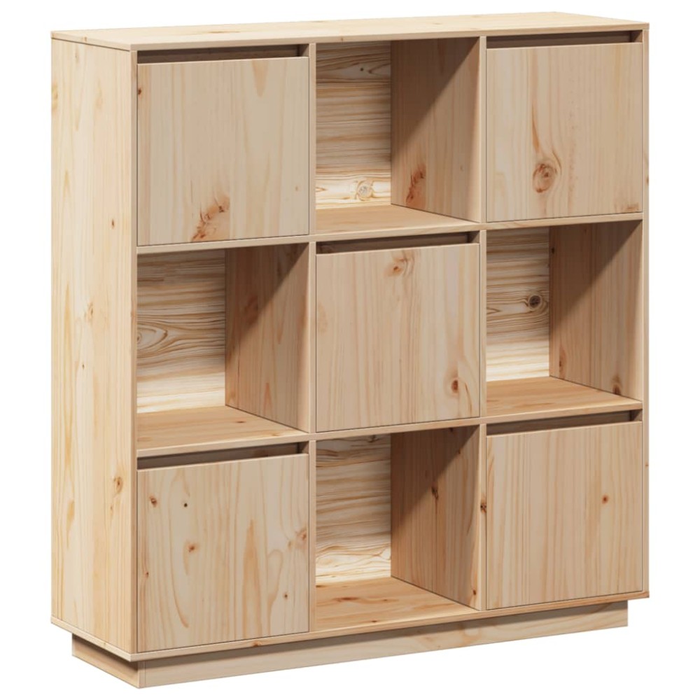 vidaXL Dulap înalt, 110,5x35x117 cm, lemn masiv de pin