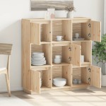 vidaXL Dulap înalt, 110,5x35x117 cm, lemn masiv de pin vidaXL Dulap înalt, 110,5x35x117 cm, lemn masiv de pin