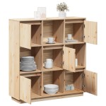 vidaXL Dulap înalt, 110,5x35x117 cm, lemn masiv de pin vidaXL Dulap înalt, 110,5x35x117 cm, lemn masiv de pin