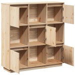 vidaXL Dulap înalt, 110,5x35x117 cm, lemn masiv de pin vidaXL Dulap înalt, 110,5x35x117 cm, lemn masiv de pin