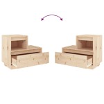 vidaXL Noptiere, 2 buc., 60x34x51 cm, lemn masiv de pin vidaXL Noptiere, 2 buc., 60x34x51 cm, lemn masiv de pin