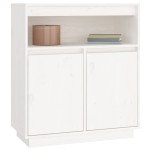 vidaXL Servantă, alb, 70x34x80 cm, lemn masiv de pin vidaXL Servantă, alb, 70x34x80 cm, lemn masiv de pin