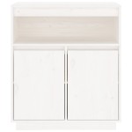 vidaXL Servantă, alb, 70x34x80 cm, lemn masiv de pin vidaXL Servantă, alb, 70x34x80 cm, lemn masiv de pin