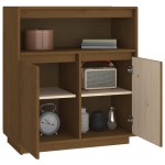 vidaXL Servantă, maro miere, 70x34x80 cm, lemn masiv de pin