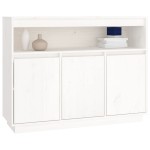 vidaXL Servantă, alb, 104,5x34x80 cm, lemn masiv de pin vidaXL Servantă, alb, 104,5x34x80 cm, lemn masiv de pin