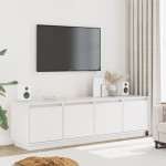 vidaXL Comodă TV, alb, 156x37x45 cm, lemn masiv de pin vidaXL Comodă TV, alb, 156x37x45 cm, lemn masiv de pin