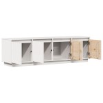 vidaXL Comodă TV, alb, 156x37x45 cm, lemn masiv de pin vidaXL Comodă TV, alb, 156x37x45 cm, lemn masiv de pin