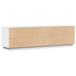 vidaXL Comodă TV, alb, 156x37x45 cm, lemn masiv de pin vidaXL Comodă TV, alb, 156x37x45 cm, lemn masiv de pin