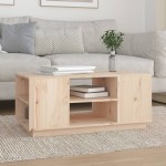 vidaXL Măsuță de cafea, 90x49x40,5 cm, lemn masiv de pin vidaXL Măsuță de cafea, 90x49x40,5 cm, lemn masiv de pin