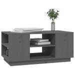 vidaXL Măsuță de cafea, gri, 90x49x40,5 cm, lemn masiv de pin vidaXL Măsuță de cafea, gri, 90x49x40,5 cm, lemn masiv de pin