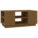 vidaXL Măsuță de cafea, maro miere, 90x49x40,5 cm, lemn masiv de pin