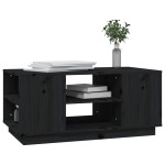 vidaXL Măsuță de cafea, negru, 90x49x40,5 cm, lemn masiv de pin vidaXL Măsuță de cafea, negru, 90x49x40,5 cm, lemn masiv de pin