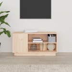 vidaXL Comodă TV, 80x35x40,5 cm, lemn masiv de pin