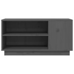 vidaXL Comodă TV, gri, 80x35x40,5 cm, lemn masiv de pin vidaXL Comodă TV, gri, 80x35x40,5 cm, lemn masiv de pin