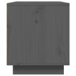vidaXL Comodă TV, gri, 80x35x40,5 cm, lemn masiv de pin vidaXL Comodă TV, gri, 80x35x40,5 cm, lemn masiv de pin