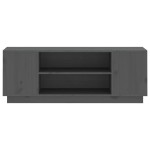 vidaXL Comodă TV, gri, 110x35x40,5 cm, lemn masiv de pin vidaXL Comodă TV, gri, 110x35x40,5 cm, lemn masiv de pin