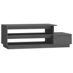 vidaXL Măsuță de cafea, gri, 120x50x40,5 cm, lemn masiv de pin vidaXL Măsuță de cafea, gri, 120x50x40,5 cm, lemn masiv de pin