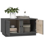 vidaXL Măsuță de cafea, gri, 80x50x40 cm, lemn masiv de pin vidaXL Măsuță de cafea, gri, 80x50x40 cm, lemn masiv de pin