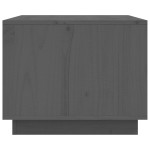 vidaXL Măsuță de cafea, gri, 80x50x40 cm, lemn masiv de pin vidaXL Măsuță de cafea, gri, 80x50x40 cm, lemn masiv de pin