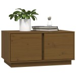 vidaXL Măsuță de cafea, maro miere, 80x50x40 cm, lemn masiv de pin