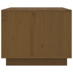 vidaXL Măsuță de cafea, maro miere, 80x50x40 cm, lemn masiv de pin