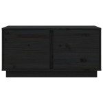 vidaXL Măsuță de cafea, negru, 80x50x40 cm, lemn masiv de pin vidaXL Măsuță de cafea, negru, 80x50x40 cm, lemn masiv de pin