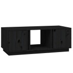 vidaXL Măsuță de cafea, negru, 110x50x40 cm, lemn masiv de pin vidaXL Măsuță de cafea, negru, 110x50x40 cm, lemn masiv de pin