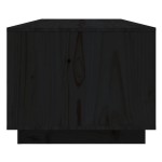 vidaXL Măsuță de cafea, negru, 110x50x40 cm, lemn masiv de pin vidaXL Măsuță de cafea, negru, 110x50x40 cm, lemn masiv de pin