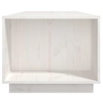 vidaXL Măsuță de cafea, alb, 110x50x40 cm, lemn masiv de pin