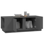 vidaXL Măsuță de cafea, gri, 110x50x40 cm, lemn masiv de pin