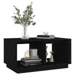 vidaXL Măsuță de cafea, negru, 80x50x40 cm, lemn masiv de pin vidaXL Măsuță de cafea, negru, 80x50x40 cm, lemn masiv de pin