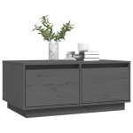 vidaXL Măsuță de cafea, gri, 80x50x35 cm, lemn masiv de pin vidaXL Măsuță de cafea, gri, 80x50x35 cm, lemn masiv de pin