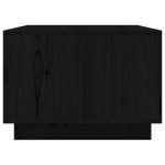 vidaXL Măsuță de cafea, negru, 80x50x35 cm, lemn masiv de pin vidaXL Măsuță de cafea, negru, 80x50x35 cm, lemn masiv de pin