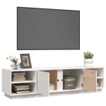 vidaXL Comodă TV, alb, 156x40x40 cm, lemn masiv de pin vidaXL Comodă TV, alb, 156x40x40 cm, lemn masiv de pin