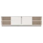 vidaXL Comodă TV, alb, 156x40x40 cm, lemn masiv de pin vidaXL Comodă TV, alb, 156x40x40 cm, lemn masiv de pin