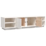 vidaXL Comodă TV, alb, 156x40x40 cm, lemn masiv de pin vidaXL Comodă TV, alb, 156x40x40 cm, lemn masiv de pin