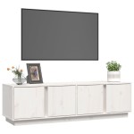 vidaXL Comodă TV, alb, 140x40x40 cm, lemn masiv de pin