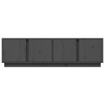 vidaXL Comodă TV, gri, 140x40x40 cm, lemn masiv de pin vidaXL Comodă TV, gri, 140x40x40 cm, lemn masiv de pin