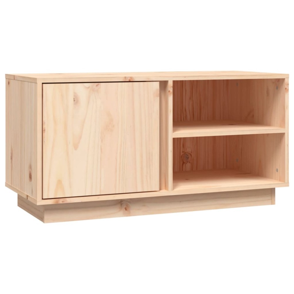 vidaXL Comodă TV, 80x35x40,5 cm, lemn masiv de pin