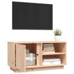 vidaXL Comodă TV, 80x35x40,5 cm, lemn masiv de pin
