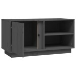vidaXL Comodă TV, gri, 80x35x40,5 cm, lemn masiv de pin vidaXL Comodă TV, gri, 80x35x40,5 cm, lemn masiv de pin