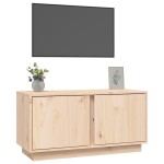 vidaXL Comodă TV, 80x35x40,5 cm, lemn masiv de pin