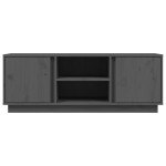 vidaXL Comodă TV, gri, 110x35x40,5 cm, lemn masiv de pin vidaXL Comodă TV, gri, 110x35x40,5 cm, lemn masiv de pin
